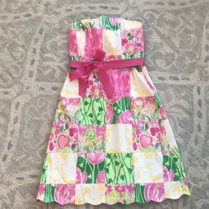 Lilly Pulitzer strapless dress!